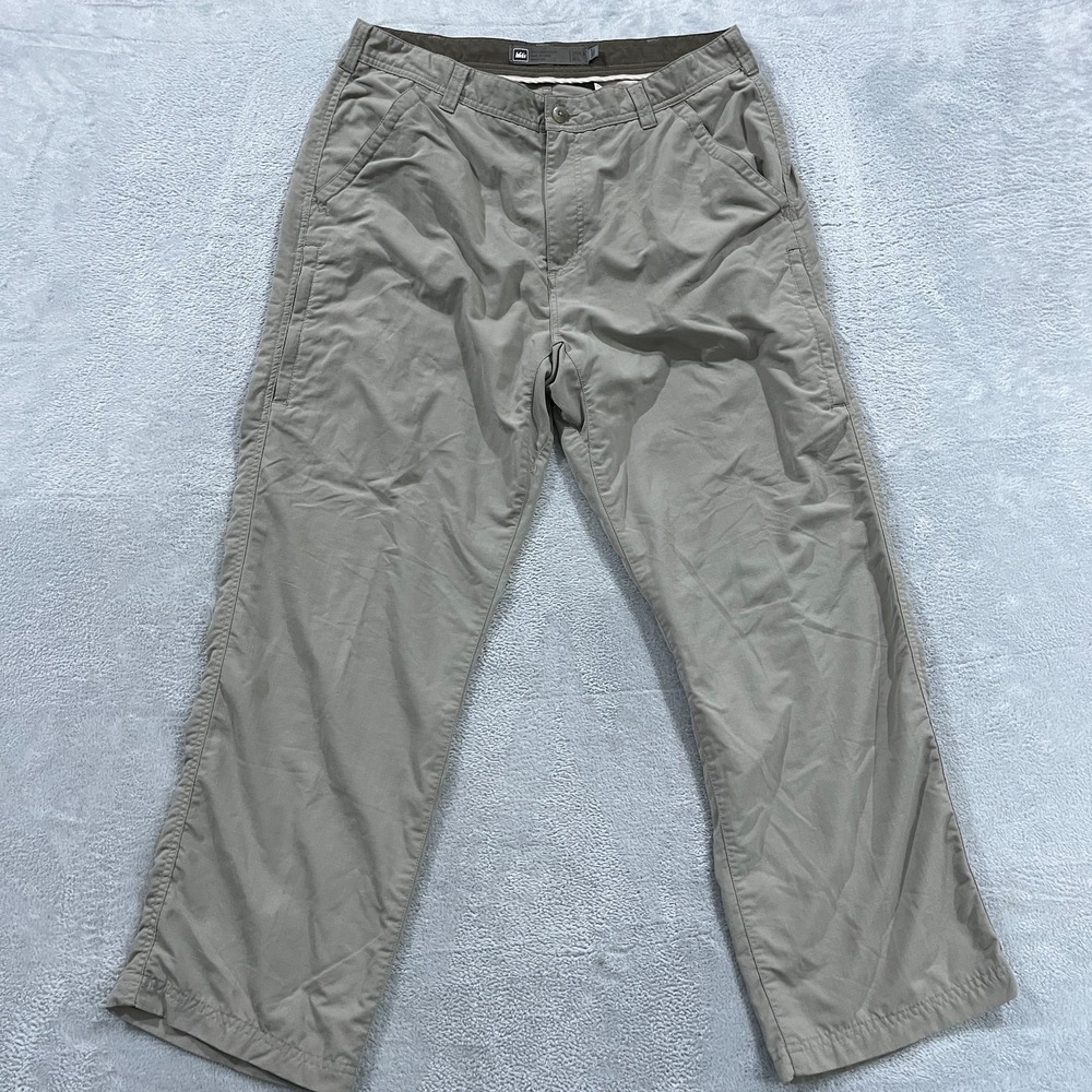 REI Nylon UPF 50+ Straight Pants Mens 35x29* Hiking Outdoors Lightweight